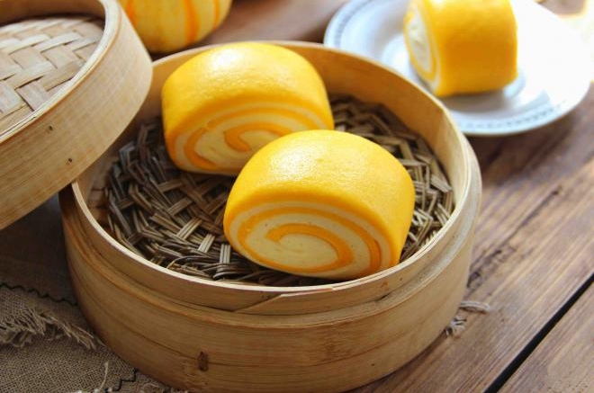 南瓜双色馒头