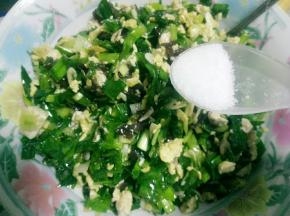 这时候再给馅放盐