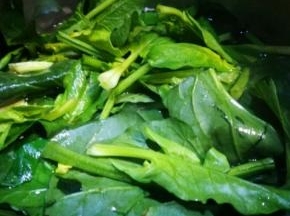 菠菜洗净 榨汁 倒入留出的面粉中 和成面团 醒发