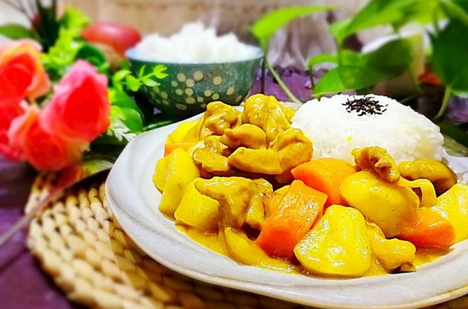 咖喱鸡腿饭