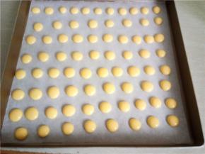 挤入垫好油纸的烤盘。