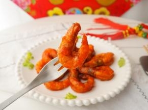 酸甜可口的茄汁大虾就做好了