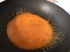 倒入淀粉水烧开