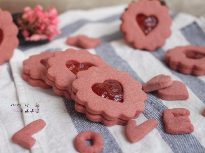 情人节#爱心夹心饼干