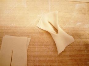 一头从中间穿过