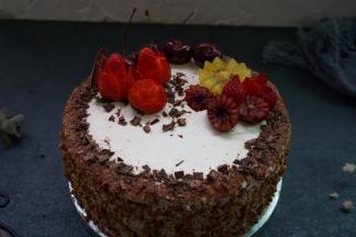 最后放入切好的水果