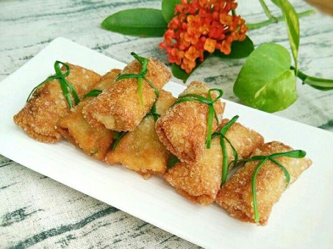 炸春卷(饺子皮版)
