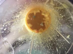 然后将咖喱土豆倒入料理机中打成泥