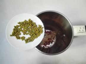 绿豆放入豆浆机