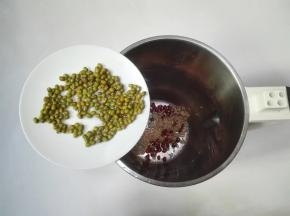 绿豆放入豆浆机