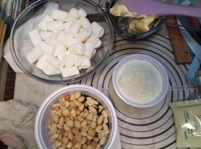 材料准备好。