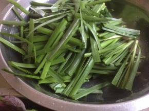 韭菜切段