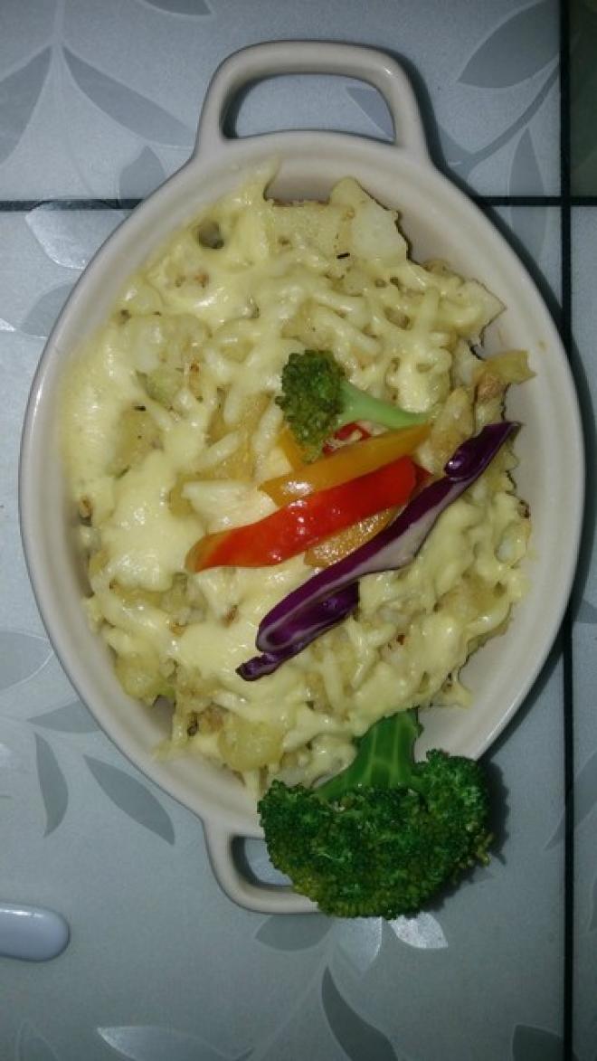 蒜香盐焗土豆泥