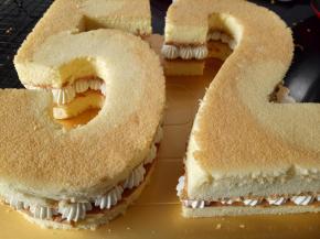 放第二层蛋糕片