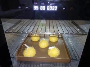 32.二发时的温度以不超过38°为宜，湿度在80%左右。天冷的时候没有发酵箱可以放在烤箱里发酵，放一碗热水来调节湿度。