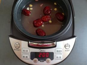 选择电饭煲的煮粥功能，时间2小时