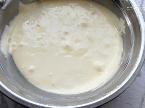 切拌好的面糊。