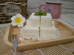 椰丝牛奶豆腐。