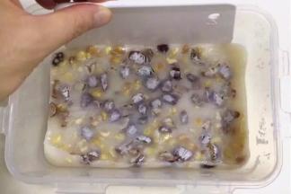 如果不好取出，可以用刮板四周刮开。