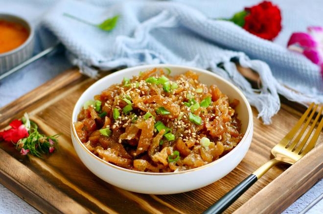 三鲜卤面四拌菜之四 糖醋面筋