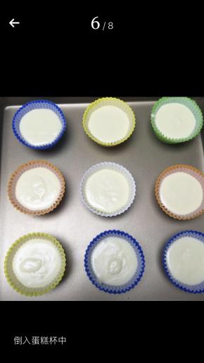 倒入蛋糕模具中