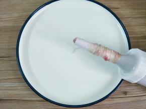 全部套上，末端打结