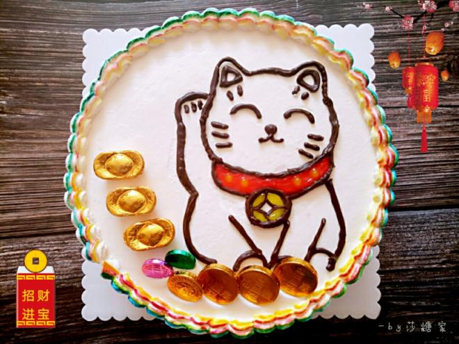 招财猫蛋糕