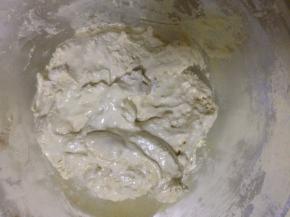 再加入剩余的蛋白 切拌 