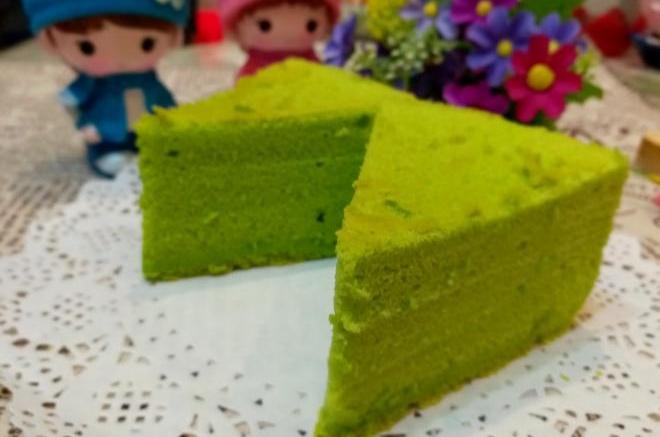 菠菜戚风蛋糕