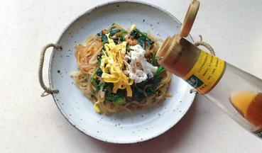 淋上芝麻油就完成了