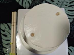 用一次性筷子进行加固打桩