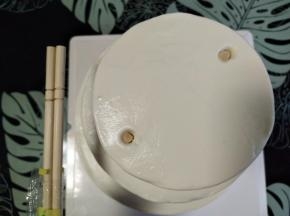 用一次性筷子进行加固打桩
