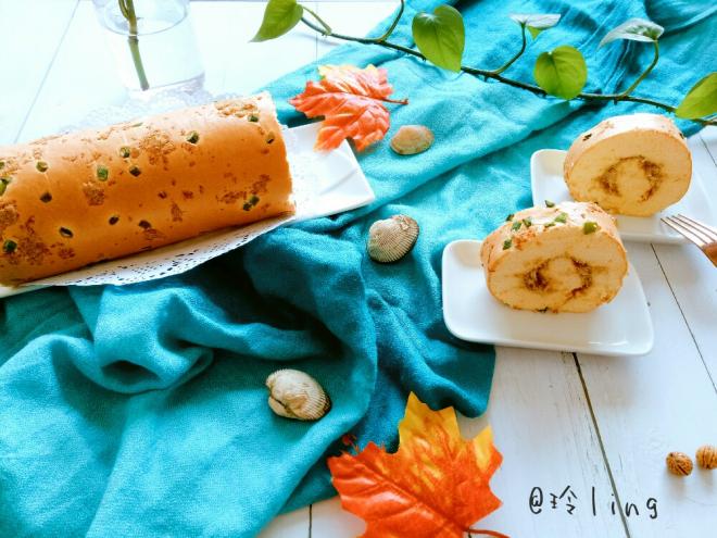 香葱肉松蛋糕卷