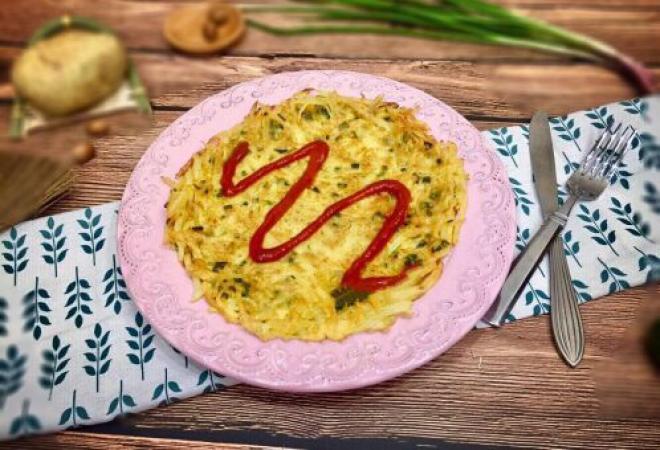 #做饼#千丝万缕鸡蛋土豆丝饼