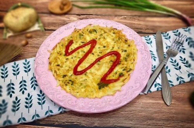 #做饼#千丝万缕鸡蛋土豆丝饼