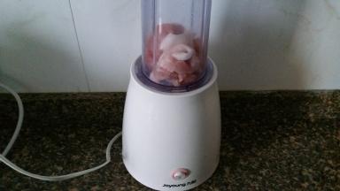 猪肉用料理机打碎