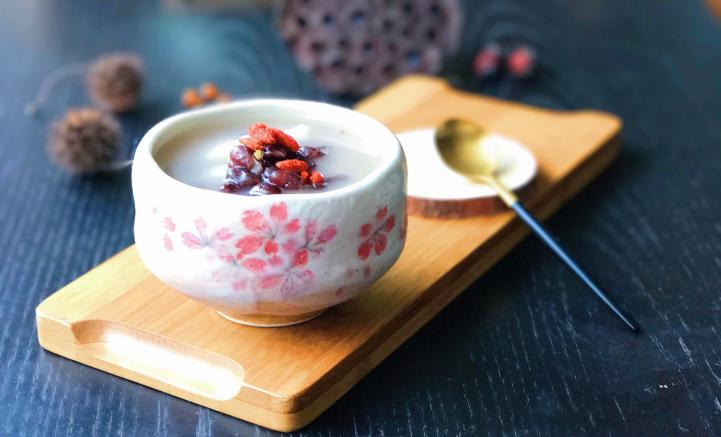 香桂蜜豆红薯年糕羹