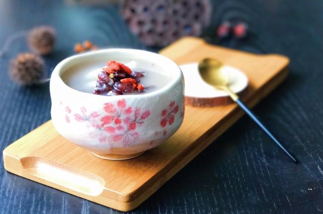 香桂蜜豆红薯年糕羹