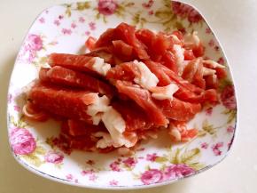 梅花肉切丝
