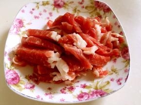梅花肉切丝