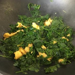 关火翻炒均匀出锅