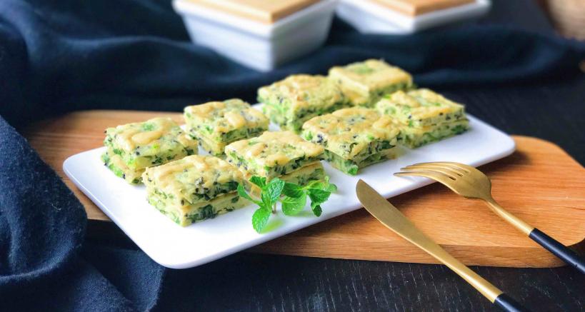 生菜乳酪芝麻煎饼