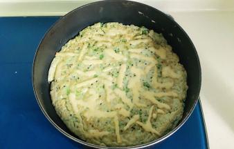 开盖后乳酪丝化开即可关火