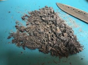 巧克力币切碎