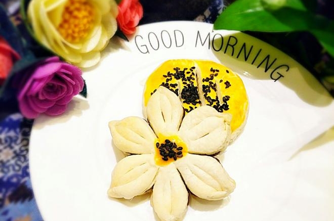 中式点心枣泥莲花酥