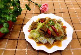 美味快捷的牛肉白菜好了