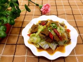 美味快捷的牛肉白菜好了