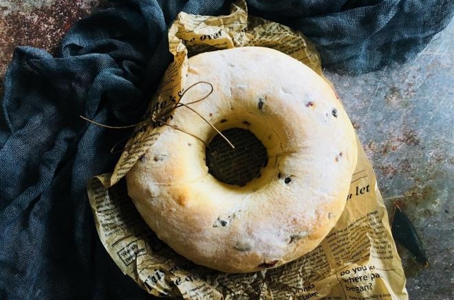 蔓越莓奶酪夹心软欧圈