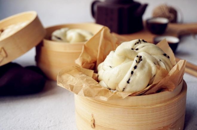 黑芝麻香葱花卷