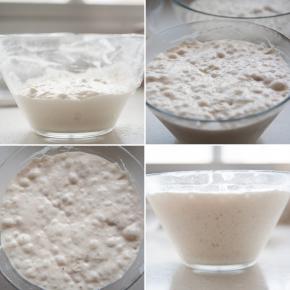 提前一天制作波兰酵头和老面，波兰酵头调好的面糊是湿湿的，室温放至明显有变大放进冰箱冷藏过夜，第二天使用，成熟的波兰酵头是充满了气体的，表面是有明显的凸起的，如果中心回凹就表明，有点熟过头了；老面的材料只要打成团，无干粉，不要求出膜即可，28度环境下进行一次发酵，发酵完成后排气，根据需要分小块冷藏，冷藏可以放三天。